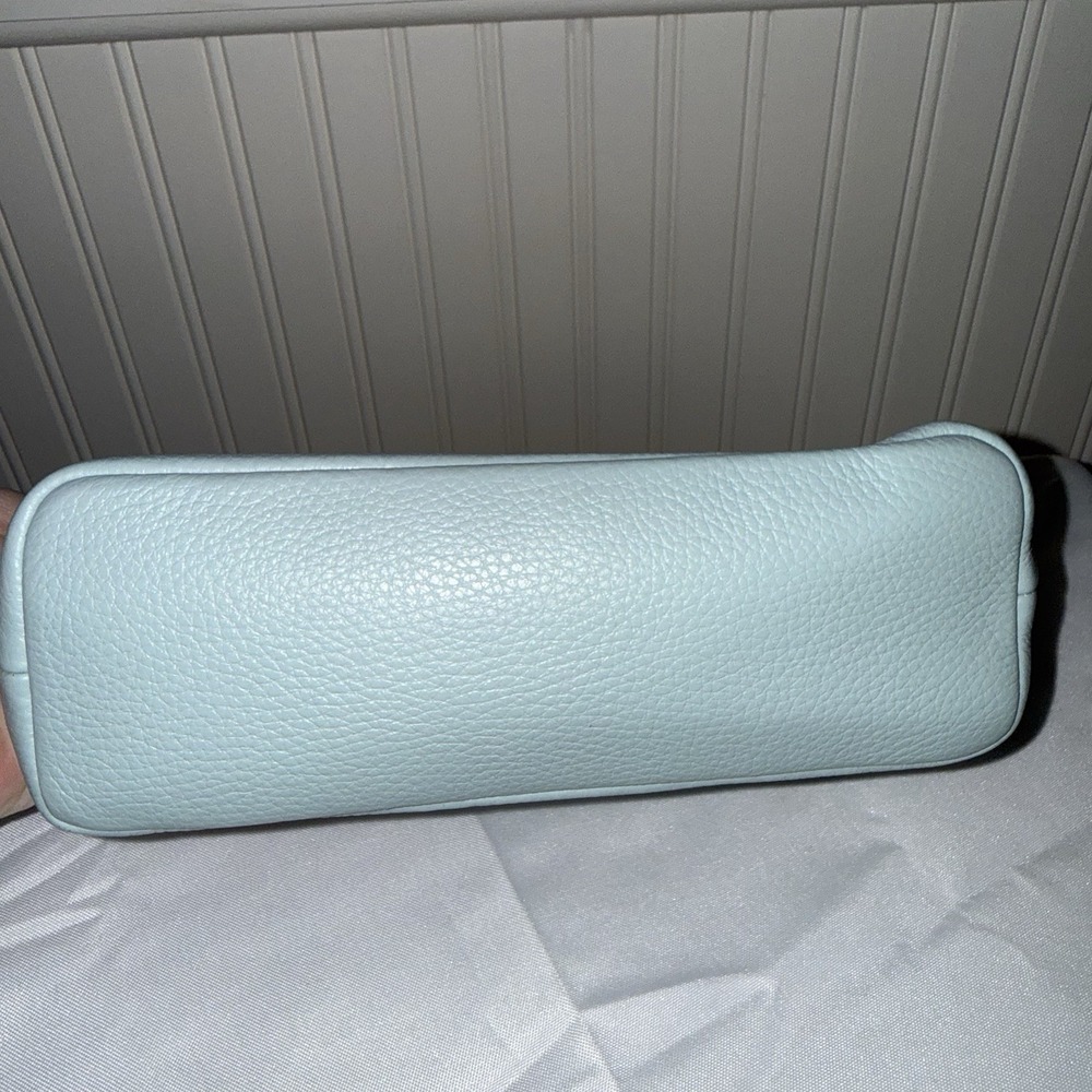 Coach Nora Kisslock Crossbody Clutch Bag Blueberry Light Blue Midnight Navy - Picture 2 of 15